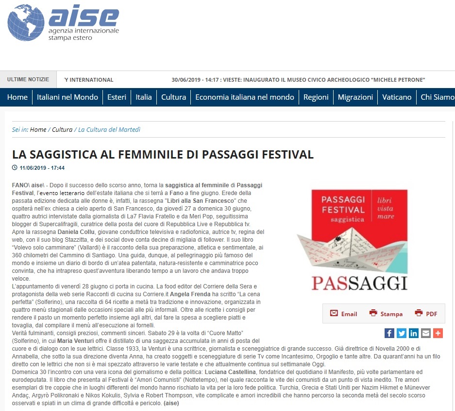 La saggistica al femminile di Passaggi Festival