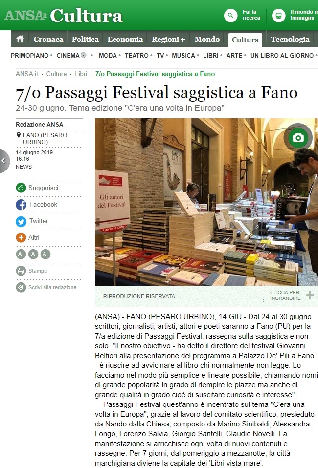 7/o Passaggi Festival saggistica a Fano