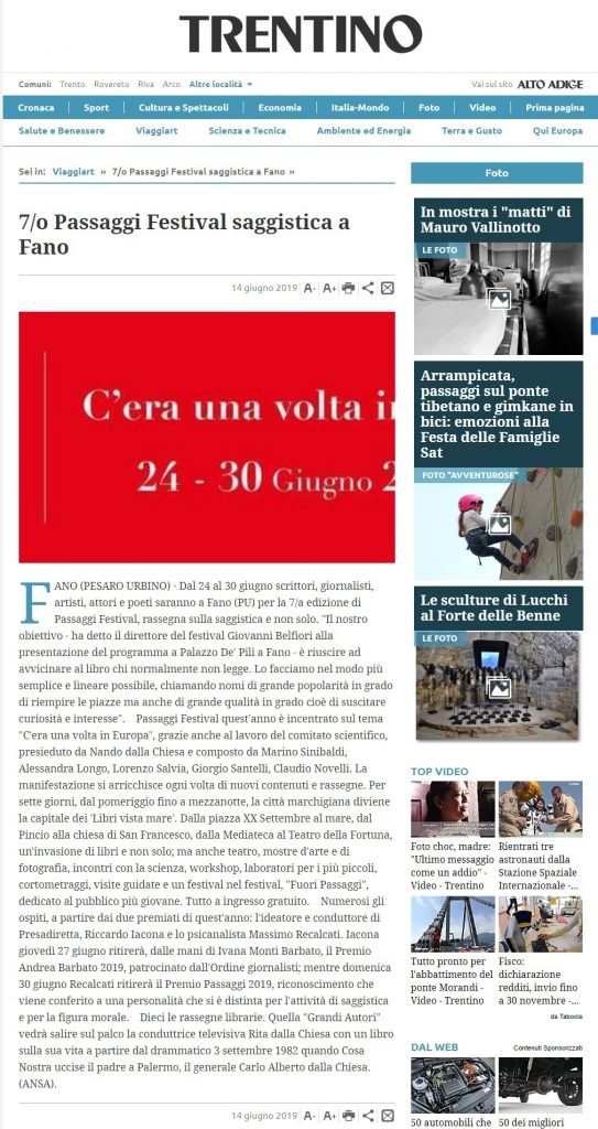 7/o Passaggi Festival saggistica a Fano