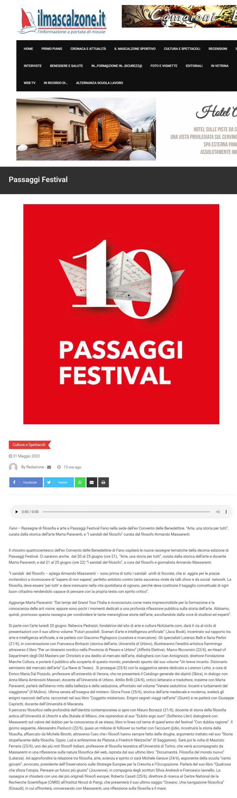 Il mascalzone – Passaggi Festival